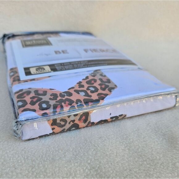 Urban Domain Always Be Fierce White and Animal Print Standard Pillow Cases - Picture 7 of 7